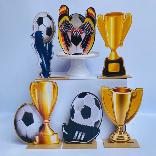 Kit Display De Mesa 6 Peças Para Futebol Mdf 1