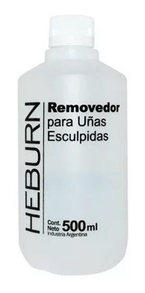 Removedor Esmaltes Semipermanentes Y Esculpidas 500ml Heburn 0