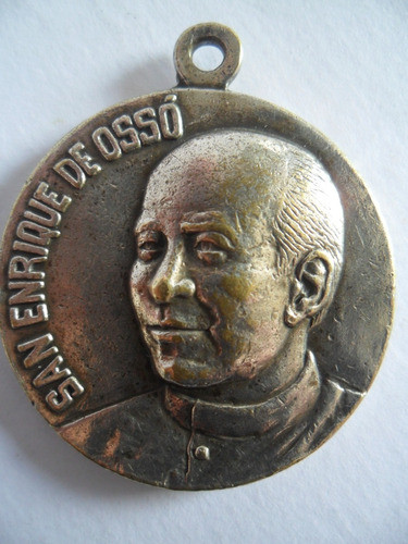 Medalla Religiosa San Enrique De Osso En Relieve Imperdible. 0