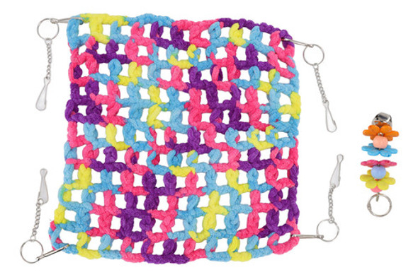 Hamster Hammock Swing Soft, Respirável, Colorido, Tecido À M 1