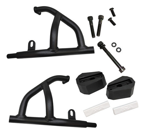 Defensa Motor Yamaha Sz 150 Rr Con Slider Negro Ira Racing 0
