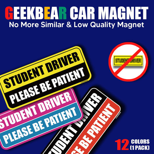 Geekbear Imn De Coche Para Estudiantes Y Conductores (azul M 1
