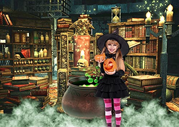 Telón De Fondo Dephoto Para Fotografía De Halloween, Caldero 1