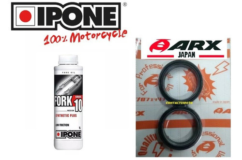 Retenes De Horquilla+liquido Ipon Honda Twister Cbx 250 Arx 1