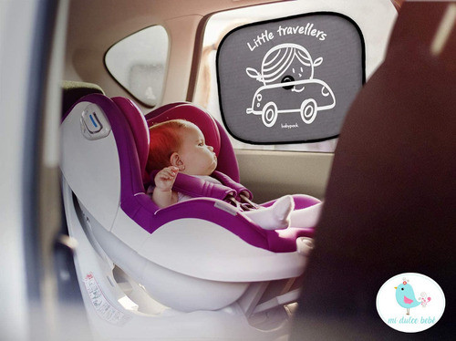 Parasol Plegable Para Ventanas De Auto 2 Unidades Babypack 1