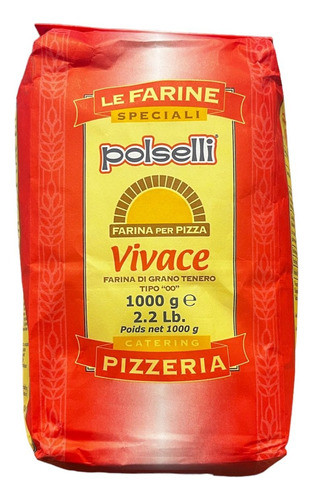 Harina Italiana De Trigo 00 Vivace X 10 Unidades Polselli 0