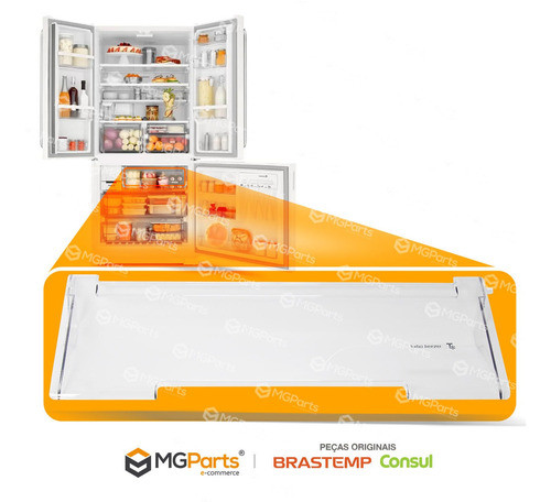 Tampa Frontal Geladeira Brastemp Bre80 Brn80 Bro80 Original 1