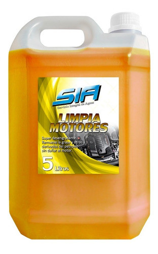 Desengrasante Limpia Motores 5 Litros Sia 0