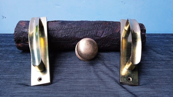Tiradores/manijas Antiguos De Bronce Macizo (lote) 0