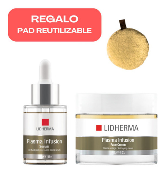 Lidherma Combo Plasma Infusion Serum + Crema Facial Antiedad 0