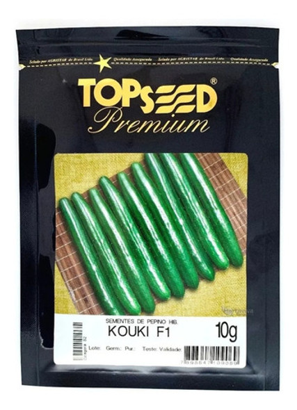 Sementes De Pepino Japonês Híbrido Kouki Topseed Kouki 10g 0