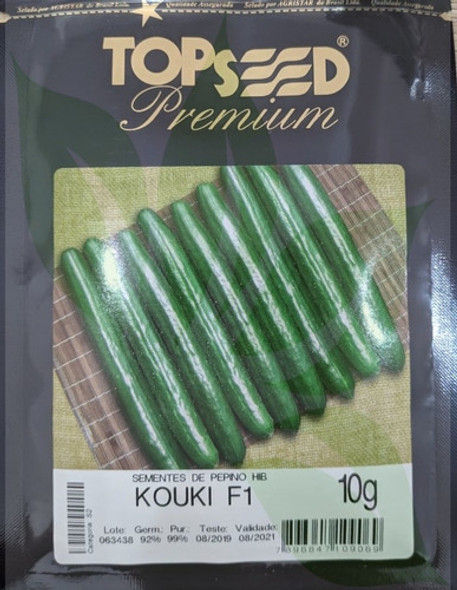 Sementes De Pepino Japonês Híbrido Kouki Topseed Kouki 10g 1