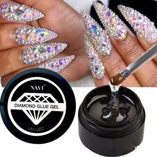 Pegamento Gel Uv Led Strass Decoración Uñas Profesional 15ml 1