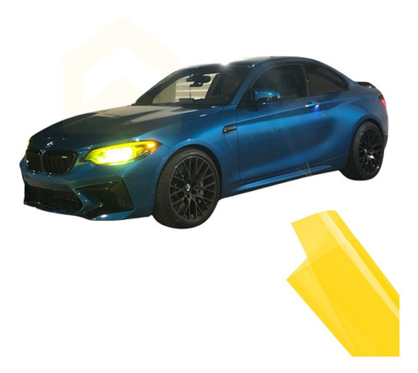 Adesivo  Amarela Farol  Milha 2mt X46cm  Com Film Protetor 0 Adesivo  Amarela Farol  Milha 2mt X46cm  Com Film Protetor 0