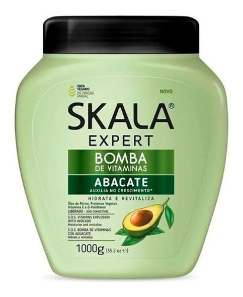 Skala Mascara Baño De Crema Bomba De Vitaminas Abacate X 1kg 0 Skala Mascara Baño De Crema Bomba De Vitaminas Abacate X 1kg 0
