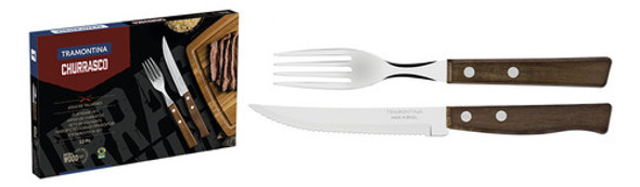 Cubiertos Tramontina Tradicional 12 Piezas Acero Inoxidable 0