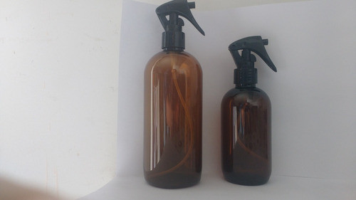 Envase Plastico 250ml Ambar Con Gatillo Negro 25 Unidades 0