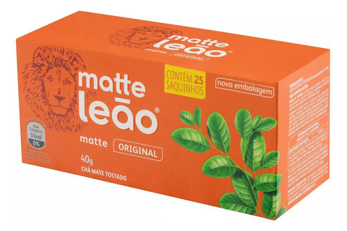 12 Caixas Chá Matte Leão Original 25 Sachês 40g 1