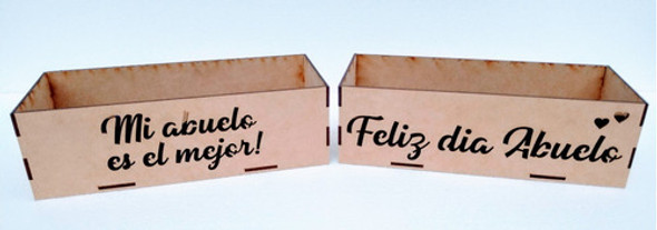 Caja 25x10x8cm Calada Fibrofácil Día Del Padre X 10 Un 1