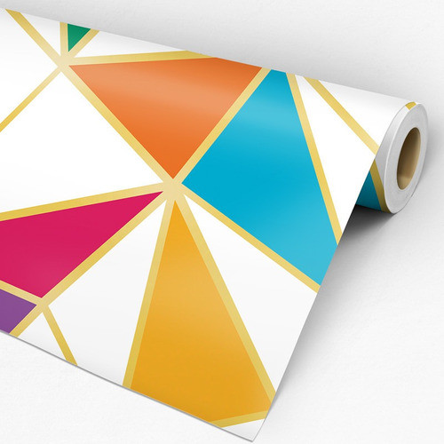 Papel De Parede Adesivo Geométrico Triângulo Gfc-zara-3 Peq 0