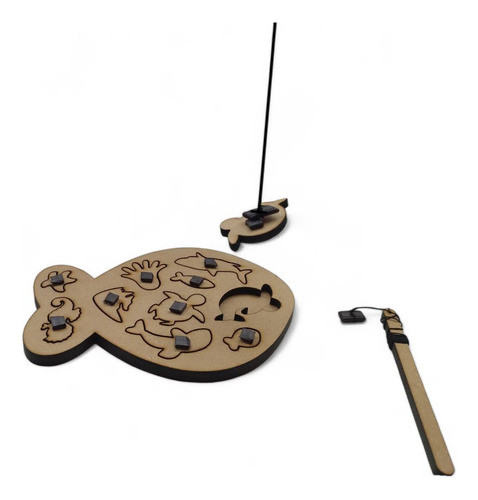 Juego Pesca Mdf Montessori 1
