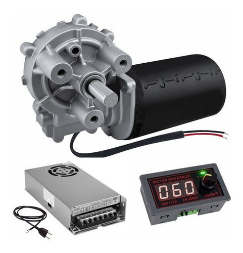 Motoredutor 24v Dc 40 Rpm 30nm + Controlador Pwm  + Fonte 0