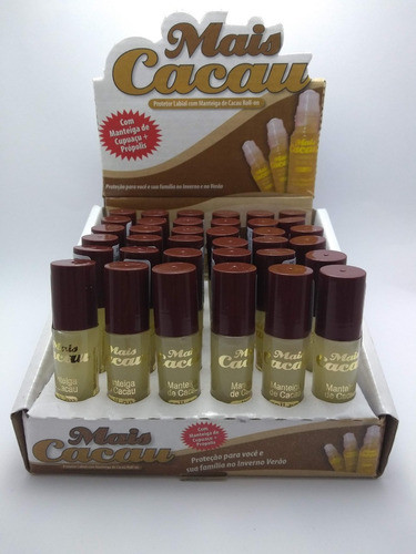 Manteiga De Cacau Roll On Mais Cacau 6,5ml Caixa 36 Unidades 0