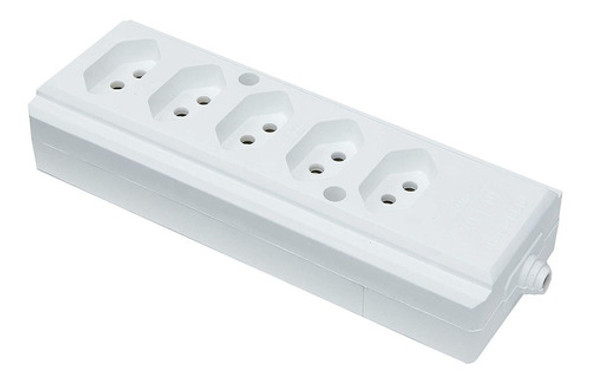 Tomada Barra Quíntupla 2 Polos T 10/20 Ampere Bco Interneed 1