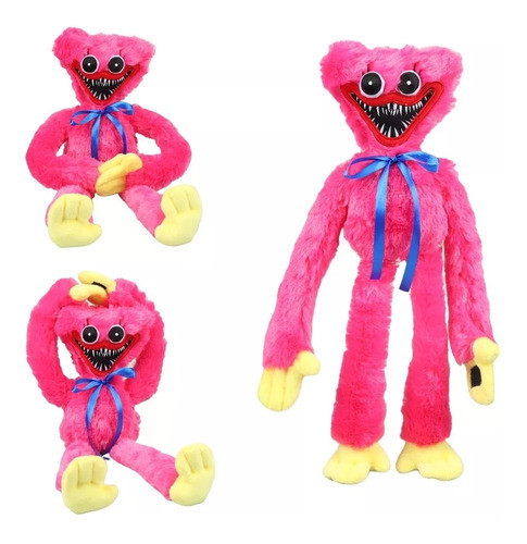 Huggy Wuggy Personaje Poppy Playtime Muñeca Rosa Kissy 0