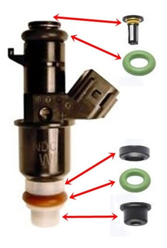 Kit De Oring Y Filtros Inyector Honda Fit City Civic K164501 0