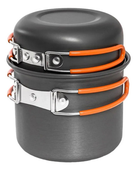 Kit Cozinha Camping Panelas Com Fogareiro 360° Degrees 1