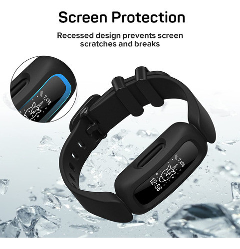 Malla De Silicona Para Reloj Fitbit Ace 3 (negra) 1