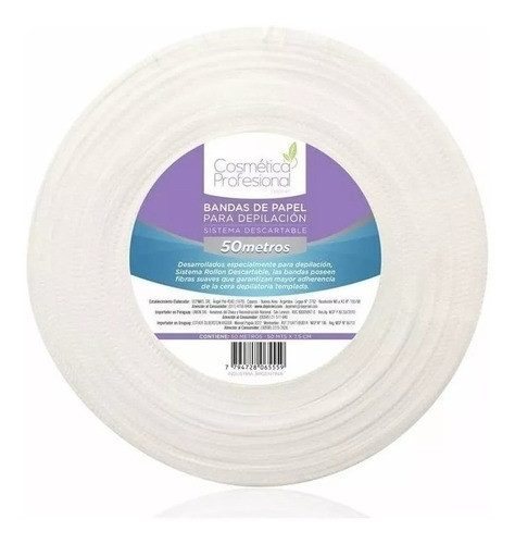 Bandas Depilatorias Descartables Profesional Rollo 50mt X6un 1