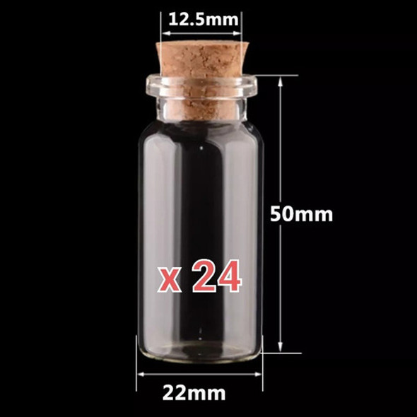 Botellitas De Vidrio Tapa Corcho Artesanías Oferta 0