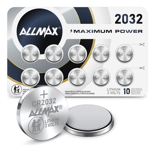 Allmax Cr2032 - Batera De Moneda De Litio De Mxima Potencia 0