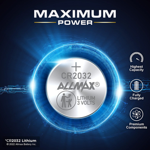 Allmax Cr2032 - Batera De Moneda De Litio De Mxima Potencia 1