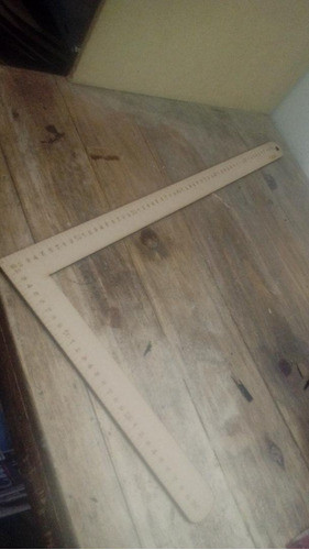 Regla Madera Mdf L O L Modista Sastre 60cm X 30cm Pizarron 0