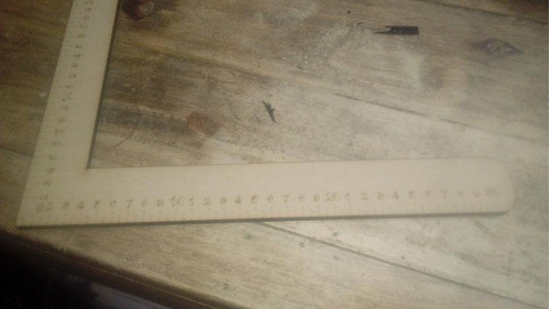 Regla Madera Mdf L O L Modista Sastre 60cm X 30cm Pizarron 1