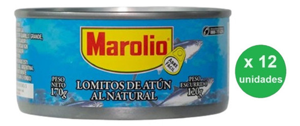 Pack Atún Lomitos Al Natural Marolio 170g X 12u - Dh Tienda 1