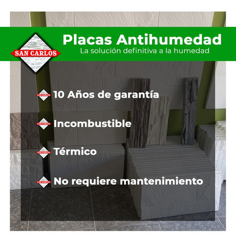 Placas Antihumedad San Carlos - 60x60cm -mod. Pizarra 1