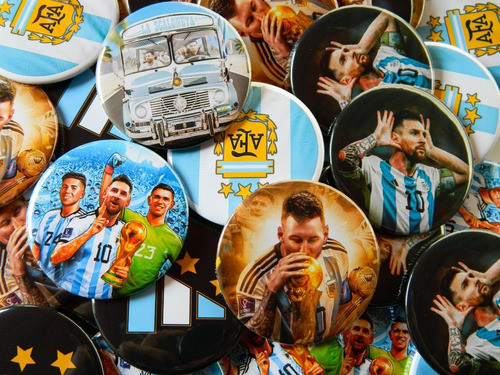 35 Pines Prendedor 38mm Argentina Campeon Scaloneta Messi 1