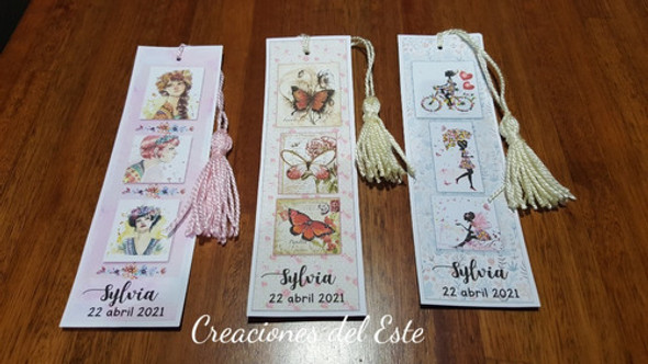 Marcalibros Personalizados Con Diseño A Elección  X 5 1