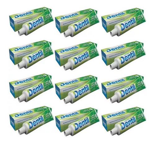 Pasta De Diente Sin Flúor Con Xilitol Menta 90g Dentil C/ 12 1