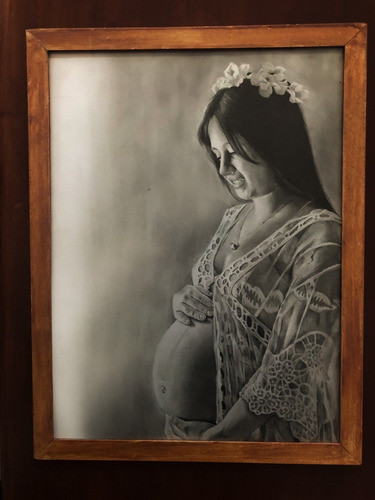 Retrato Hiperrealista Dibujo Arte En Lapiz A Partir De Foto 1