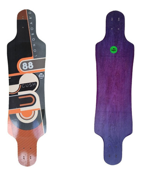 Shape Cush Longboard Skate Marfim Sm27 97x25cm 0