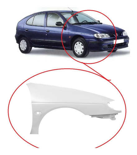 Guardabarro Delantero Megane 97 A 99 Derecho 0