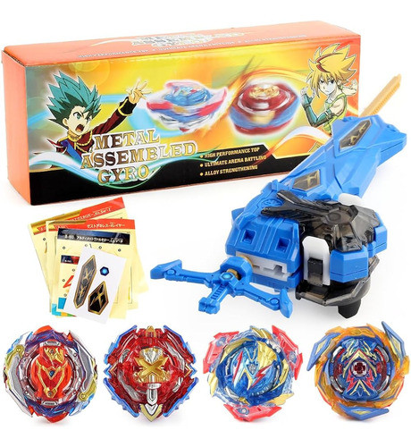 Jimi Bey Battling Top Blade Battle Set, 4 Peonzas De Ráfaga 0