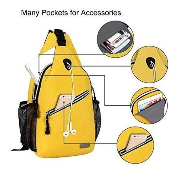 Mochila Bolso Bandolera Viaje Senderismo Paseo Gimnasio - 27 1
