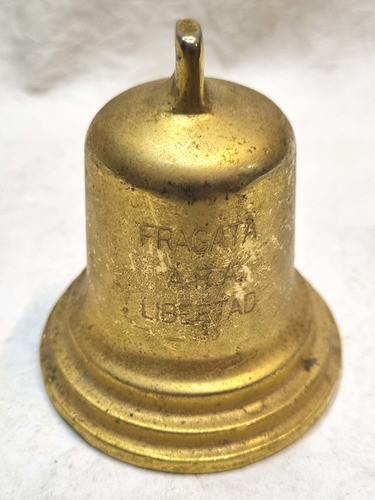 Antigua Pequeña Campana Fragata Ara Libertad Souvenir 0
