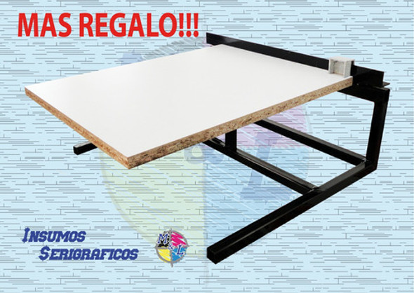 Mesa Serigrafica Lineal Individual C/bloquete Incluído 1